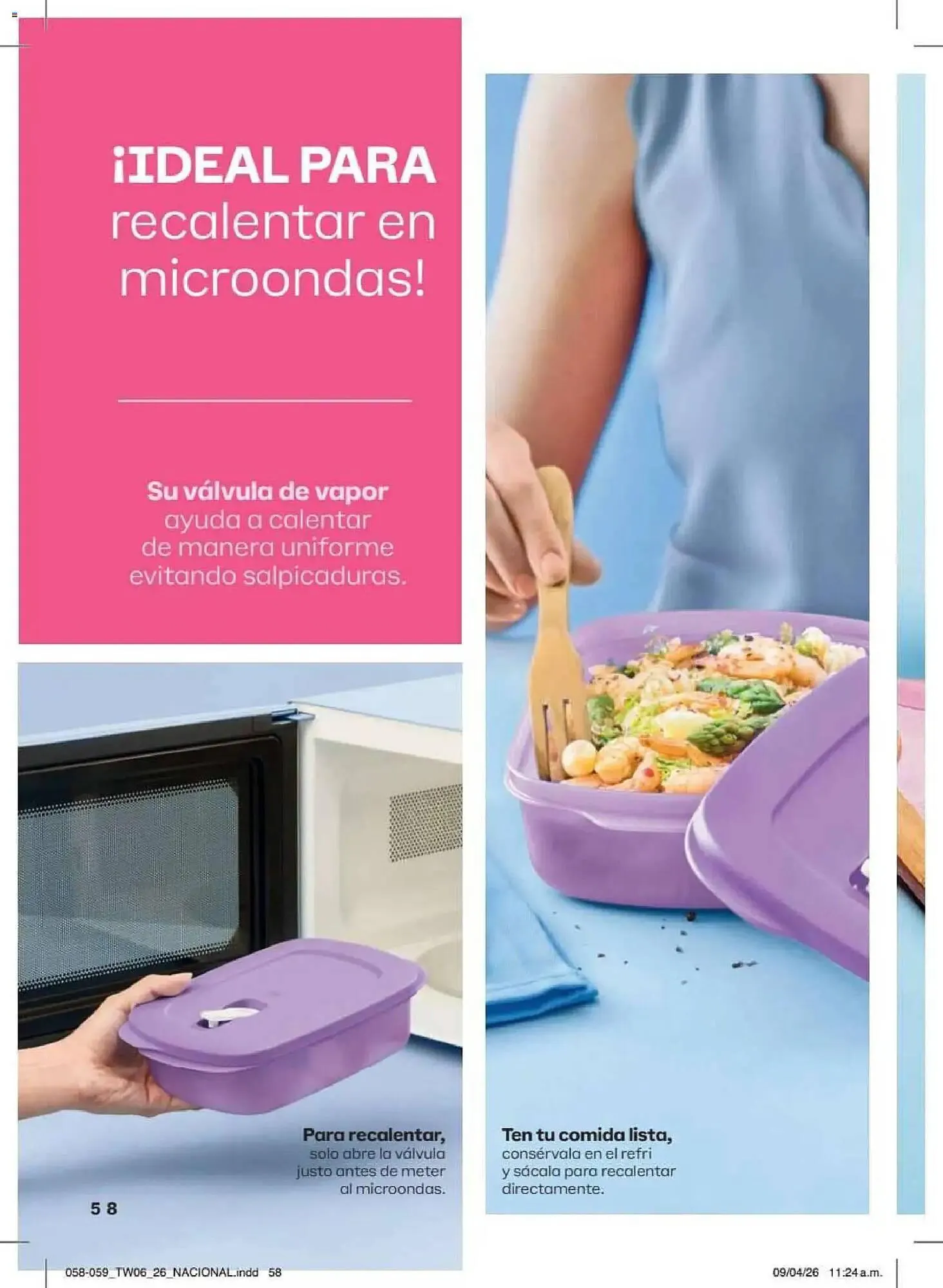 Catálogo de Catálogo Tupperware 18 de mayo al 14 de junio 2026 - Pagina 58