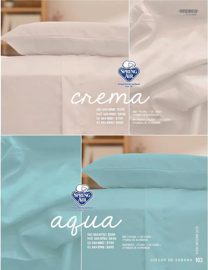 Catálogo de ANDREA - ANDREA HOME 26 de agosto al 25 de enero 2025 - Pagina 4