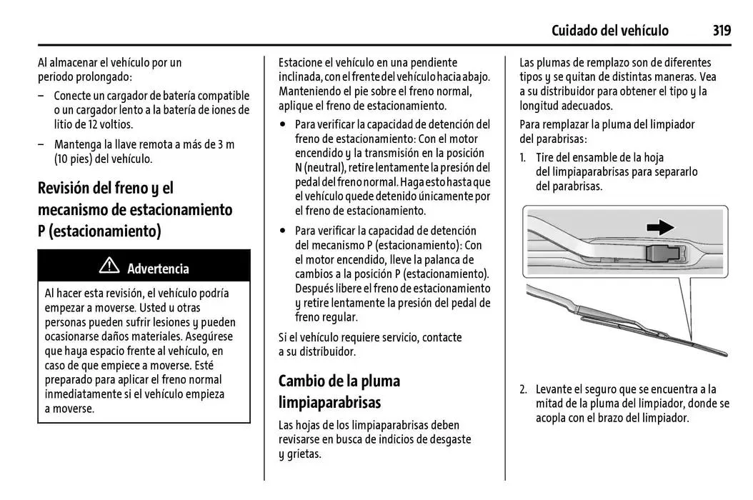 Catálogo de Chevrolet Corvette Stingray Manual del propietario 22 de enero al 31 de diciembre 2025 - Pagina 320
