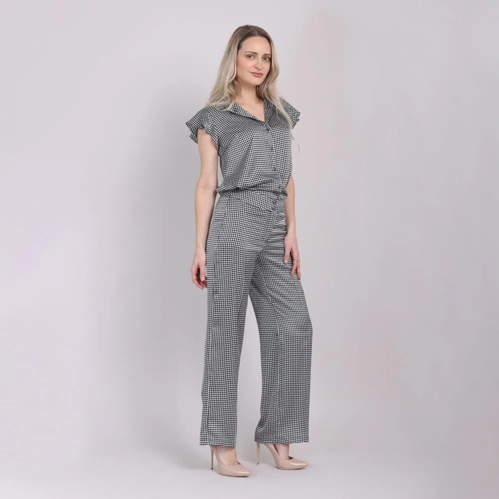 Pantalón Estampado A Cuadros