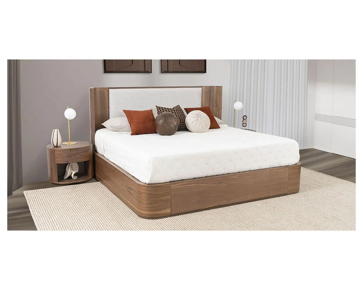 Cama King Size Dakota Café