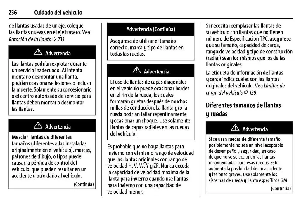 Catálogo de BrightDrop 400 Y BrightDrop 600 Manual del propietario 22 de enero al 31 de diciembre 2025 - Pagina 237