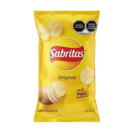Papas Con Sal Sabritas Original 105 G