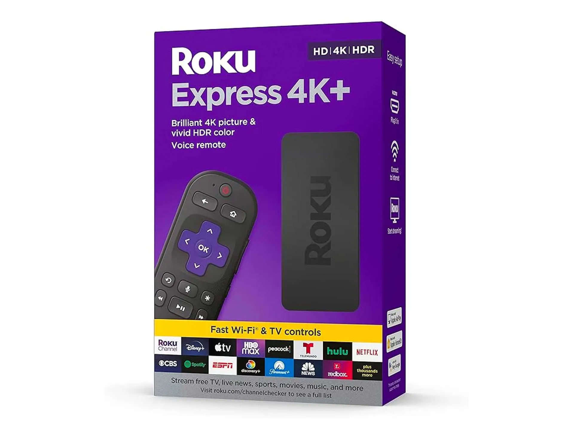 Reproductor Multimedia De Transmisión HD 4K Express Roku Talla Unitalla