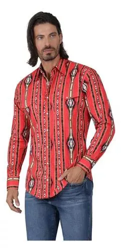 Camisa Vaquera Hombre Wrangler Regular Fit Manga Larga 405