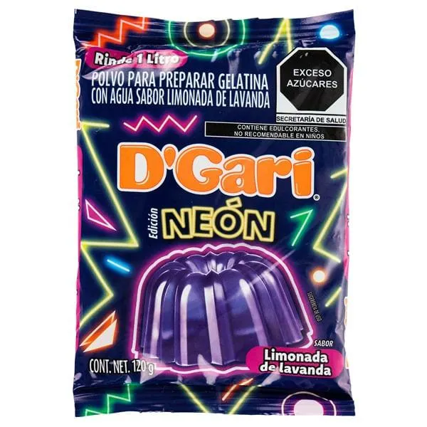 Gelatina D Gari limonada lavanda de 120 g