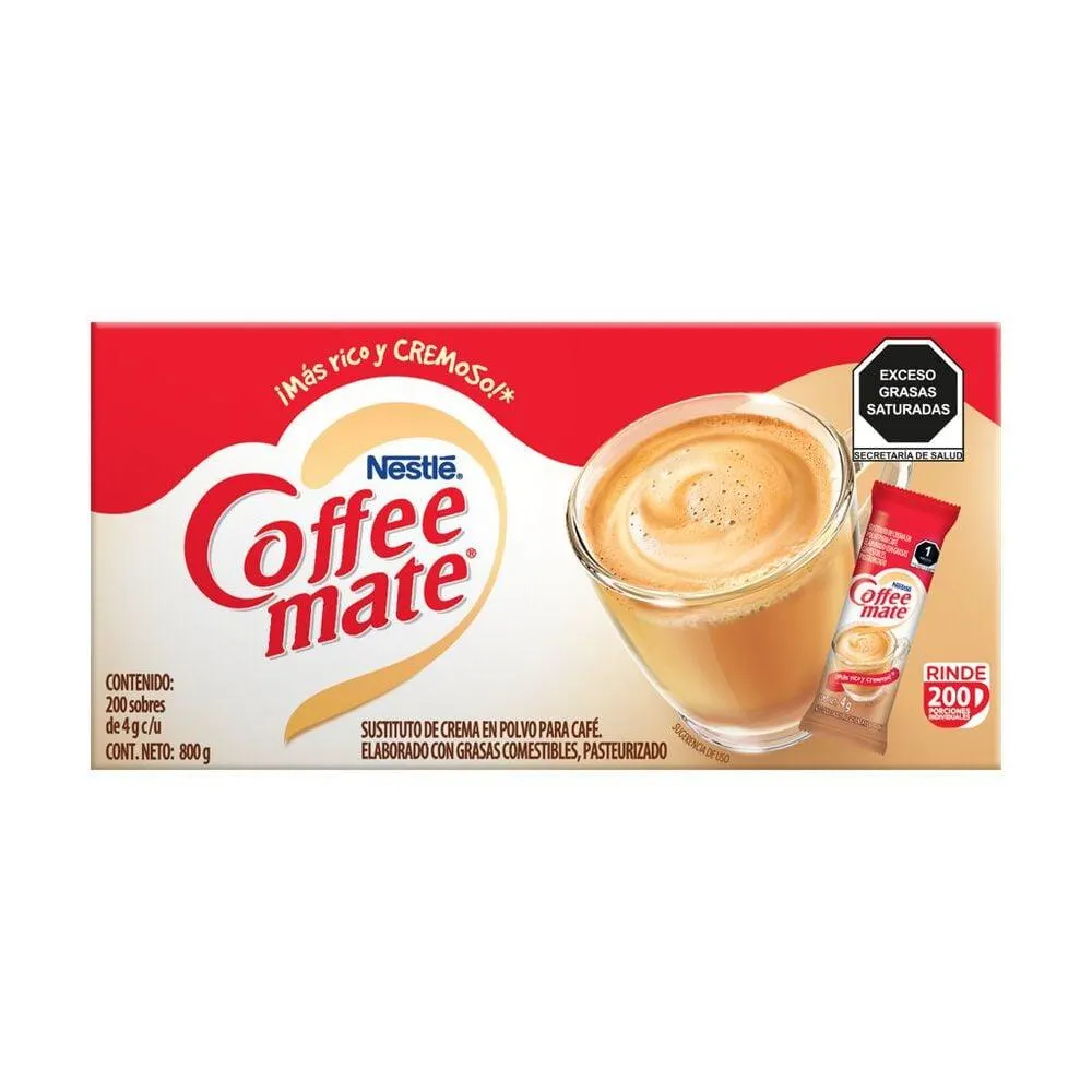 Sustituto de Crema en polvo para Café Coffee Mate 200 sobres