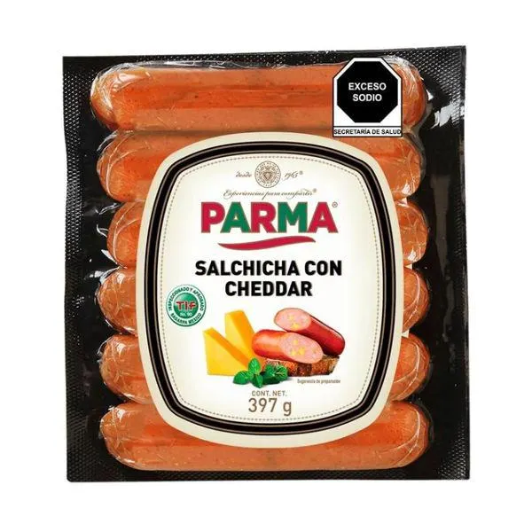 Salchichas Cheddar Parma 397g