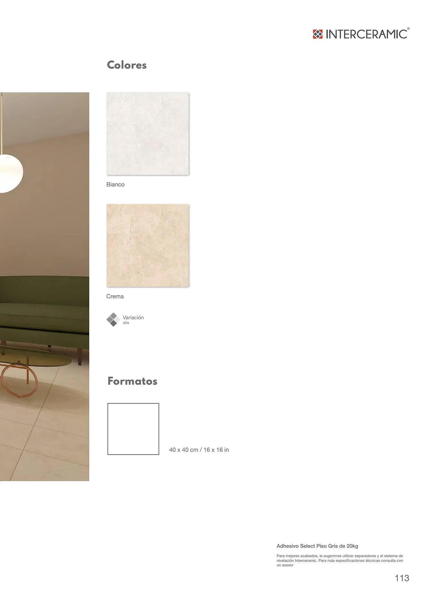 Catálogo de Catálogo Interceramic 12 de marzo al 31 de diciembre 2024 - Pagina 113