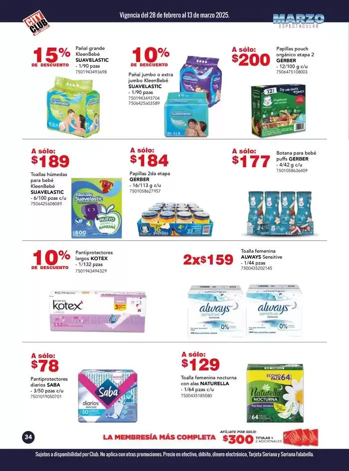 Catálogo de Marzo Espectacular 28 de febrero al 31 de marzo 2025 - Pagina 34