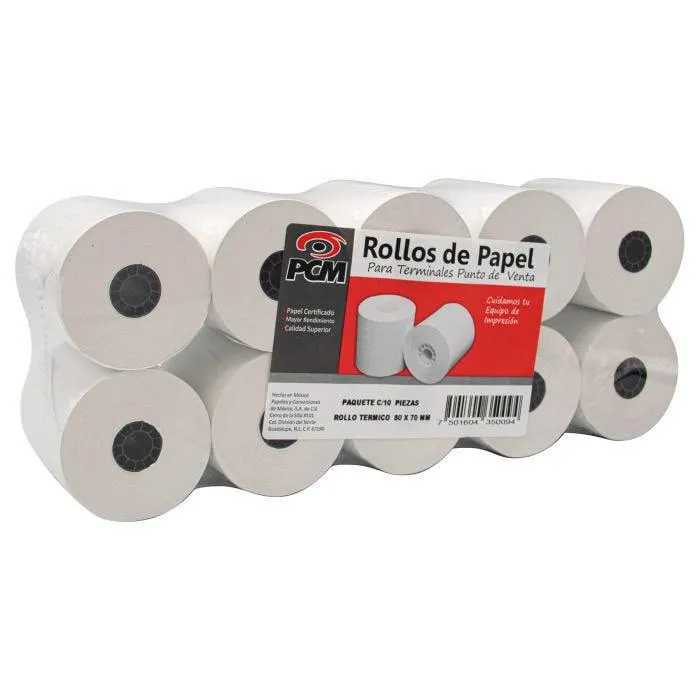 ROLLO TERMICO PCM T8070M10A 80 X 70 MTS. C/10 55 GMS. C22MM