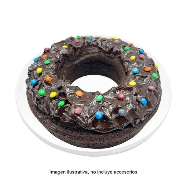 Rosca chocolate con m&ms