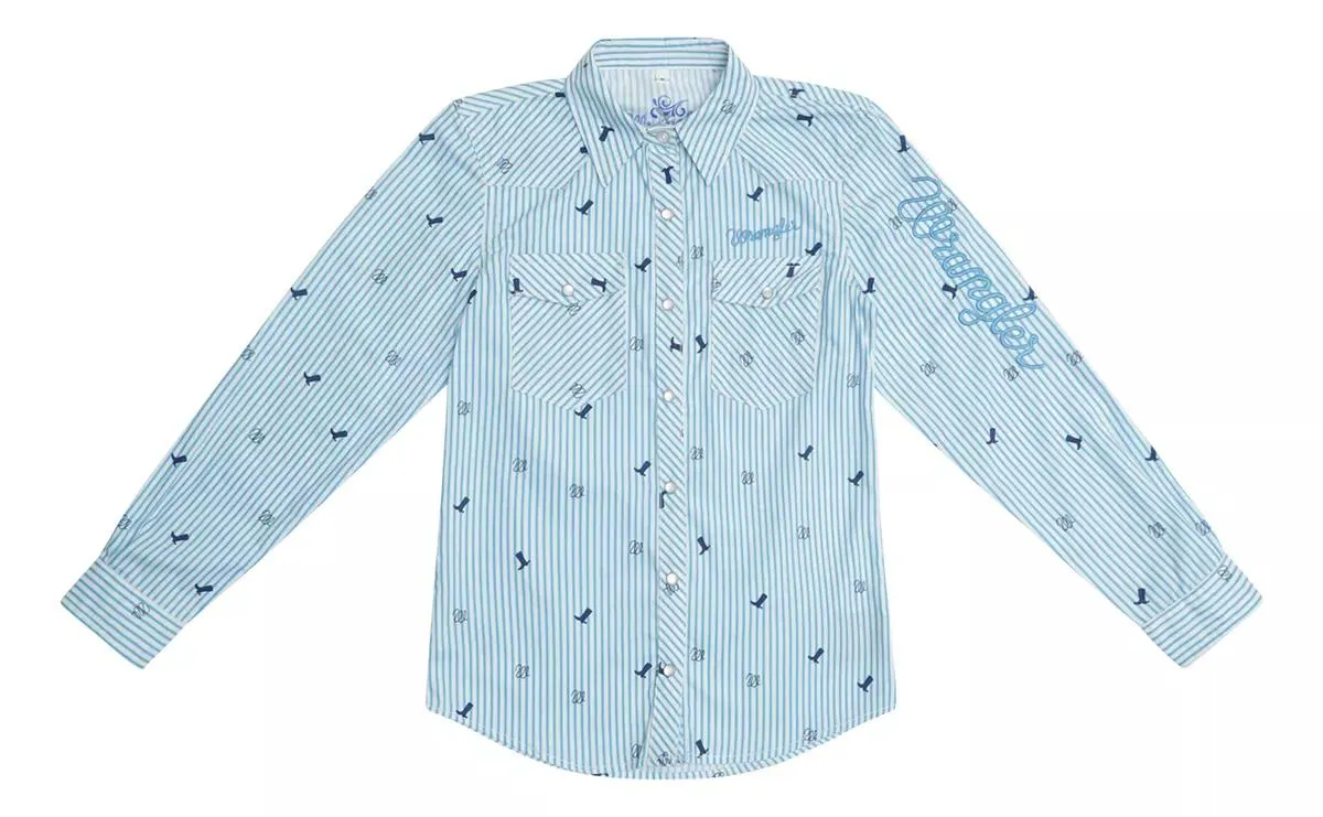 Blusa Vaquera Niña Wrangler Slim Fit Manga Larga 403