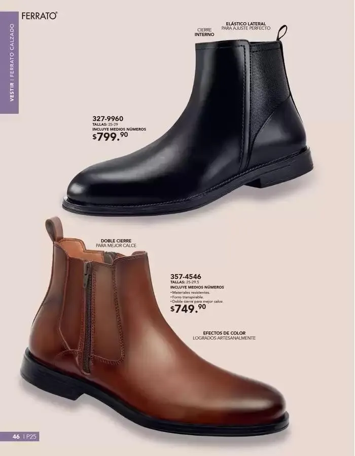 Catálogo de ANDREA | CALZADO CABALLERO 26 de enero al 24 de mayo 2025 - Pagina 46