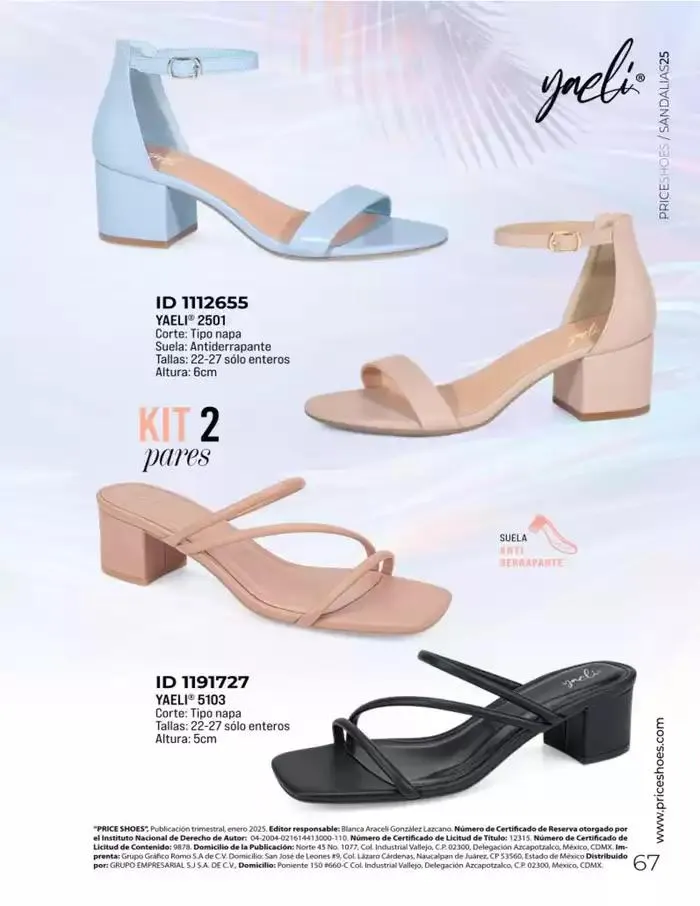 Catálogo de SANDALIAS | FIESTA Y VESTIR | 2025 | 1E 11 de marzo al 31 de agosto 2025 - Pagina 67