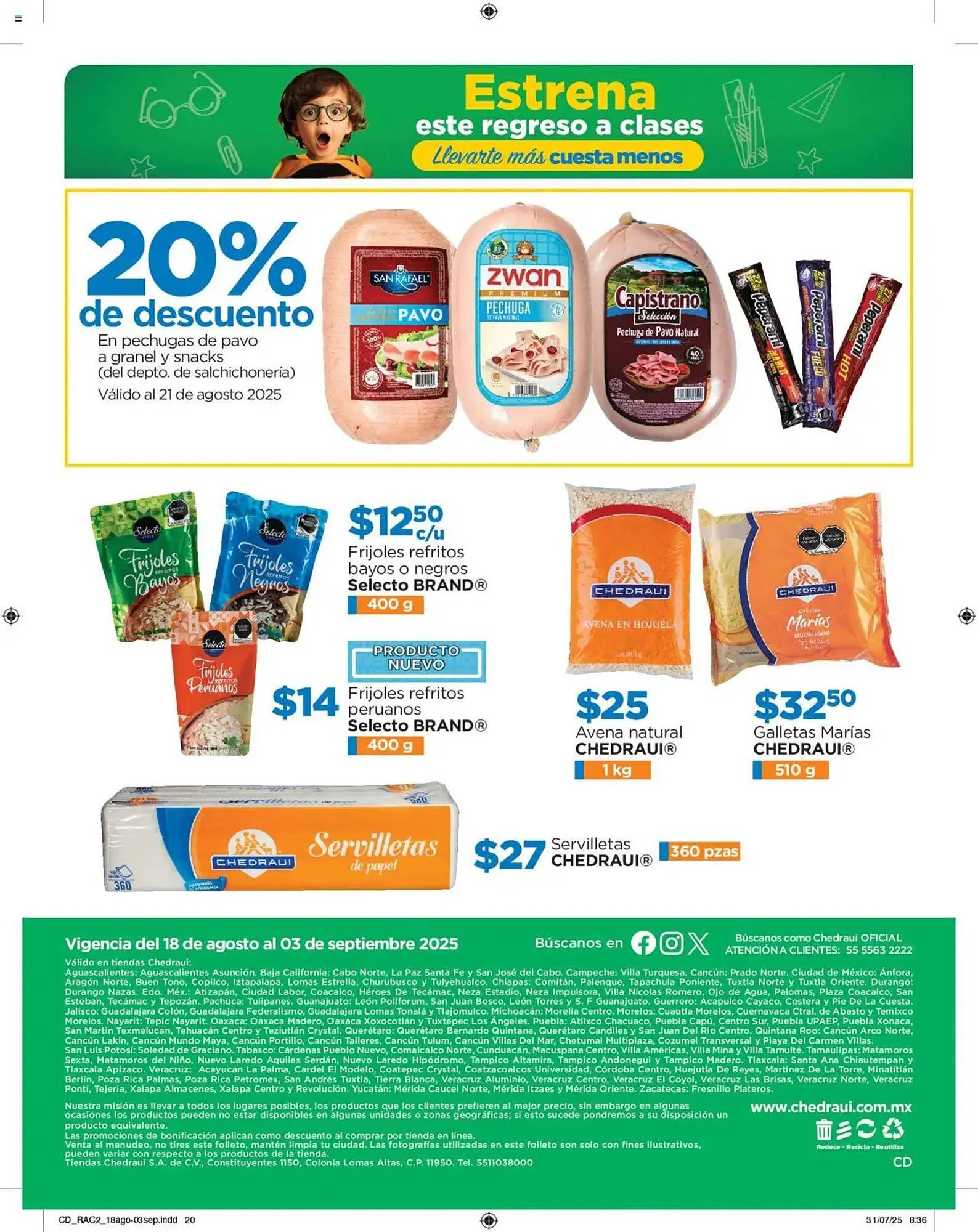 Catálogo de Catálogo Chedraui 18 de agosto al 3 de septiembre 2025 - Pagina 20