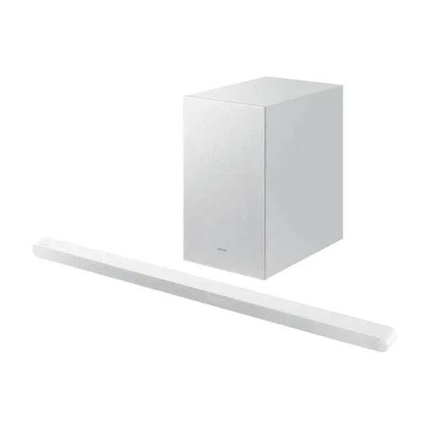 Barra de Sonido ultradelgada Samsung 3.1 Ch Blanco Sub Woofer HW-S701D