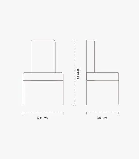 Silla Monroe De Tela Color Gris