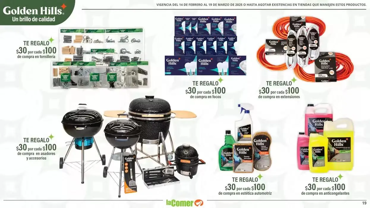 Catálogo de Golden Hills - La Comer 14 de febrero al 19 de marzo 2025 - Pagina 19