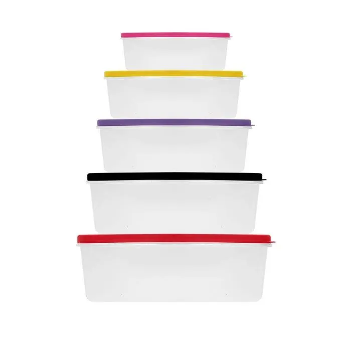 Juego de contenedores Acronni 5 piezas multicolor