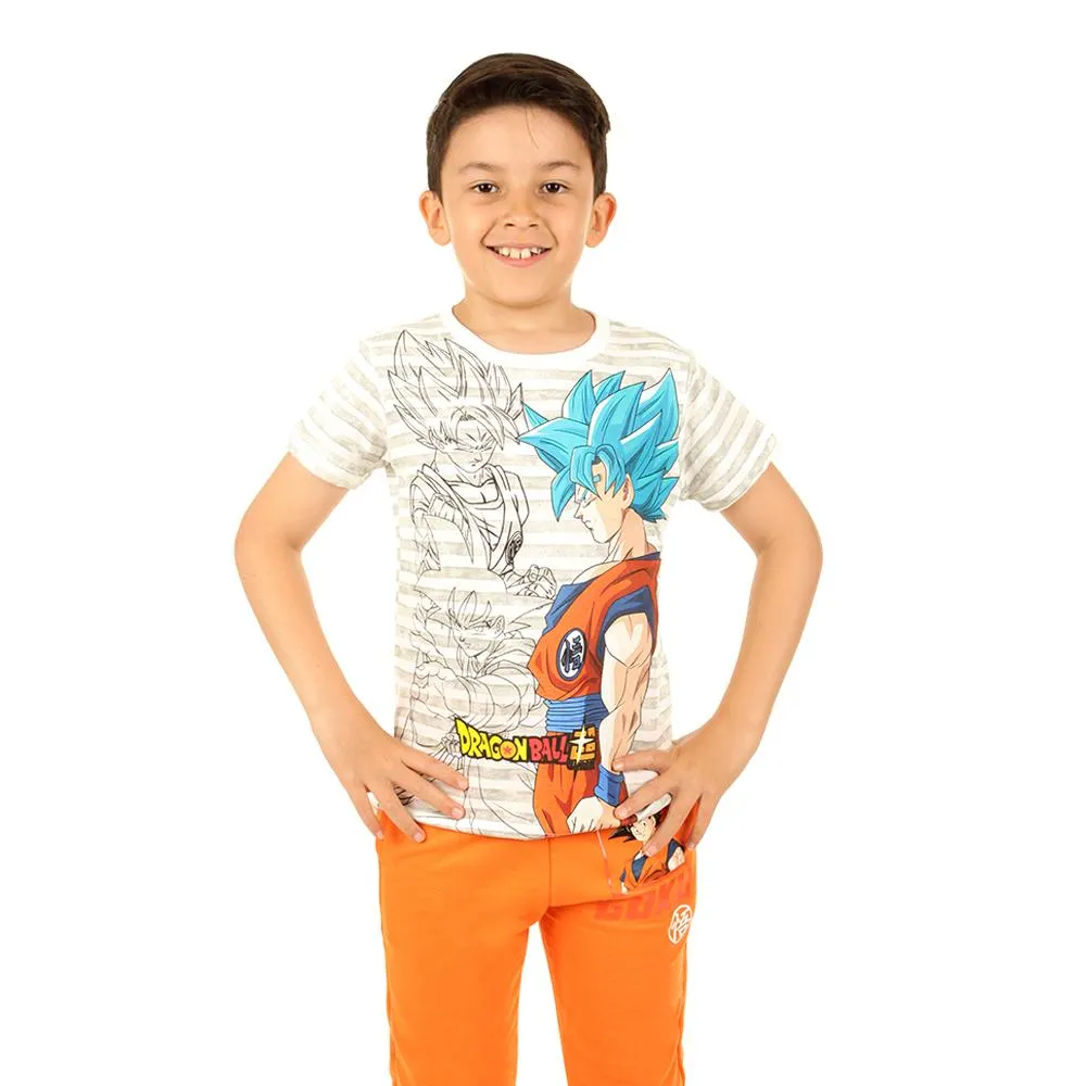 Playera Niño Goku Fase Dios Rayas Dragon Ball Z