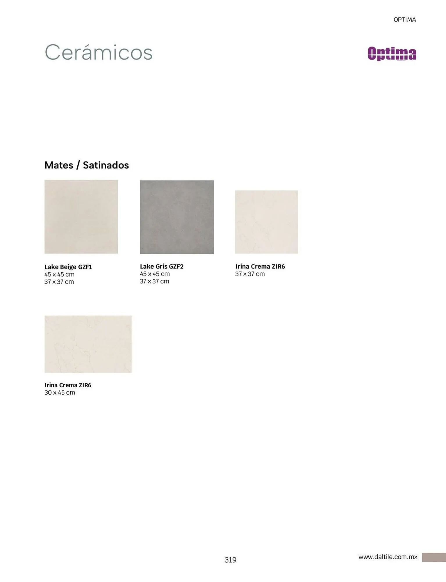 Catálogo de Catálogo Daltile 1 de enero al 31 de diciembre 2024 - Pagina 319