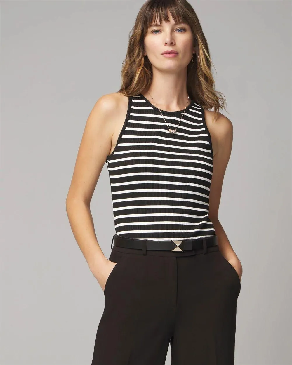 WHBM FORME ™ Ribbed Stretch Tank