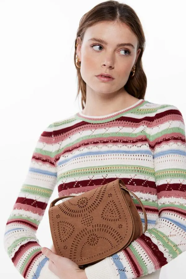 Bolsa bandolera troquelados