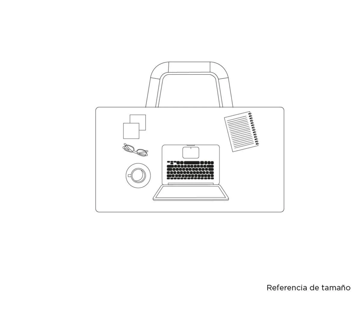 Escritorio Palermo 120 cm - Encino
