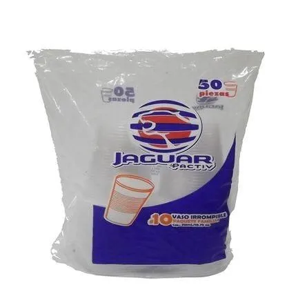 Vaso #10 Familiar Jaguar 50 Piezas