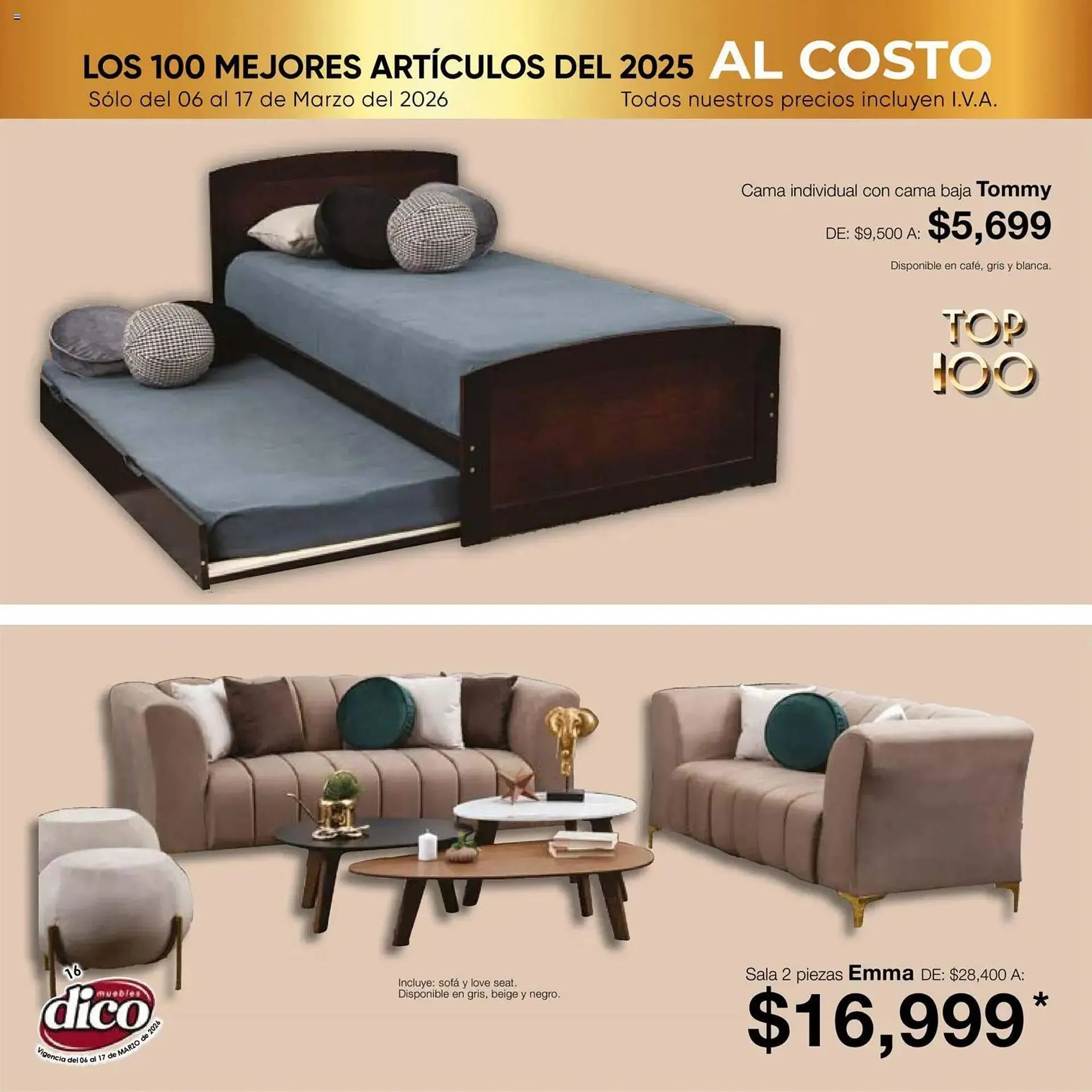 Catálogo de Catálogo Muebles Dico 6 de marzo al 18 de marzo 2026 - Pagina 16