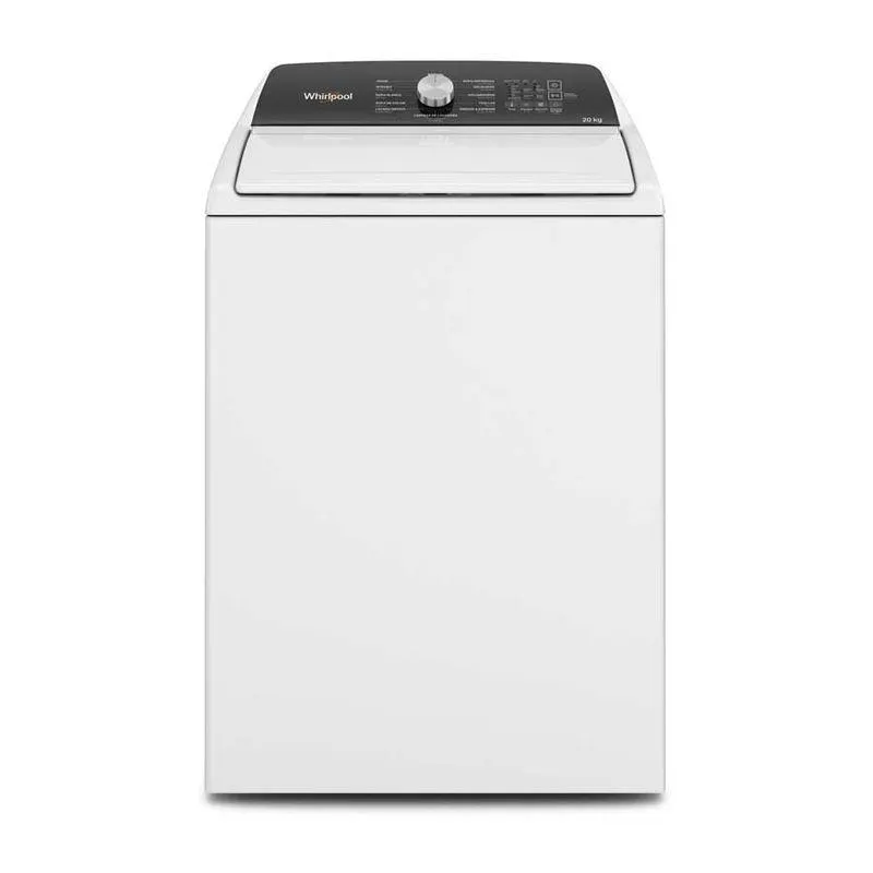 Lavadora 20kg Carga Superior con Agitador Alto y Cascada de Agua Blanco