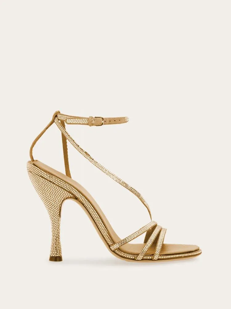 Sandalias con micro cristales