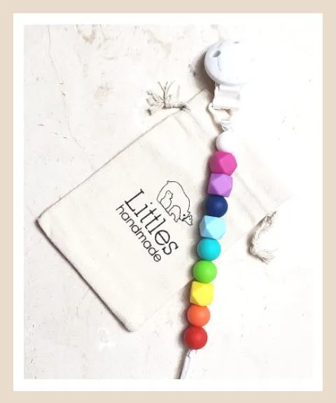 Porta Chupón Arcoiris