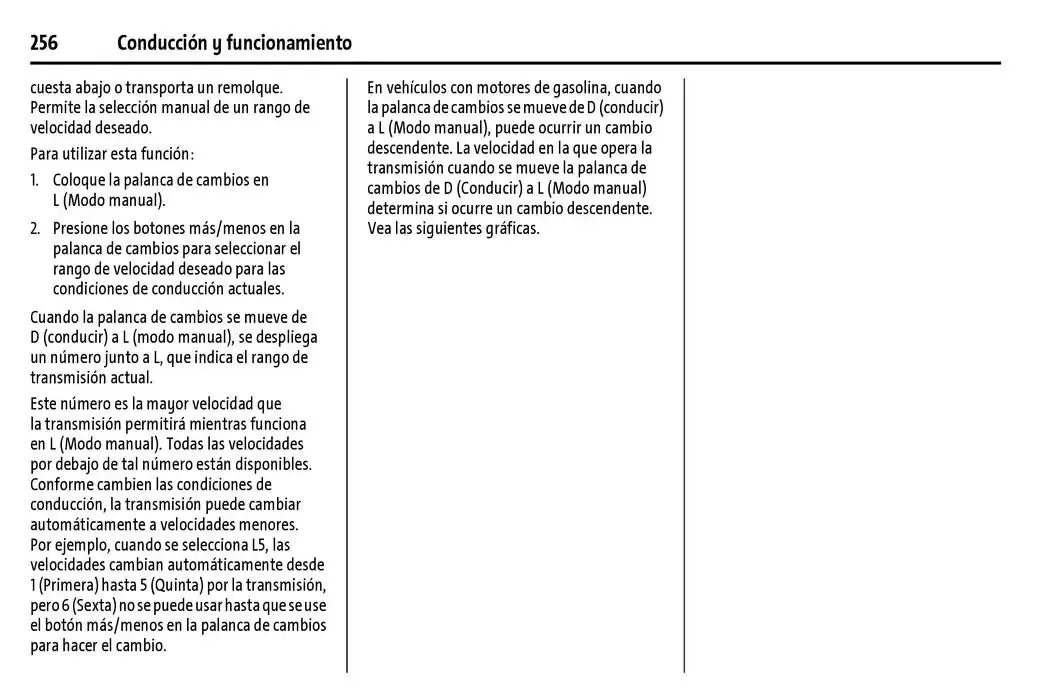 Catálogo de Cheyenne 2025 Manual del propietario 22 de enero al 31 de diciembre 2025 - Pagina 257