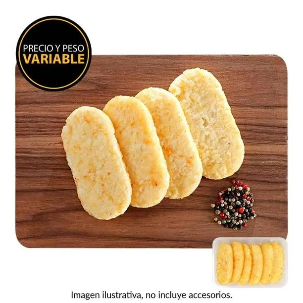 Torta de papa por kg congelado peso aprox por charola 400 g