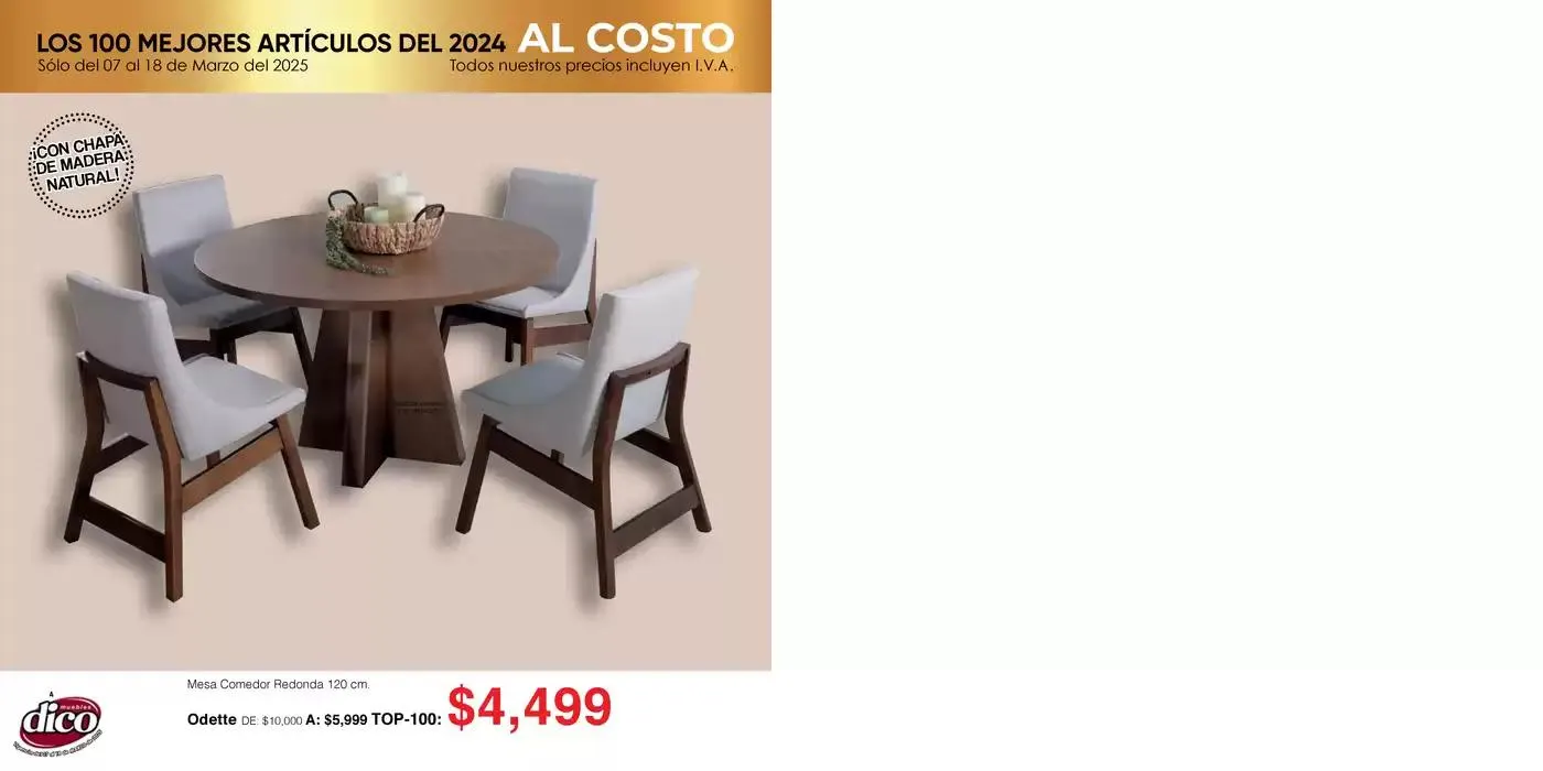 Catálogo de Muebles Dico Top 100 Centro 2025 7 de marzo al 18 de marzo 2025 - Pagina 4