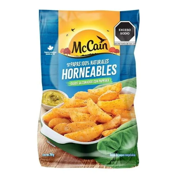 Gajos de papas McCain congeladas horneables con paprika 750 g