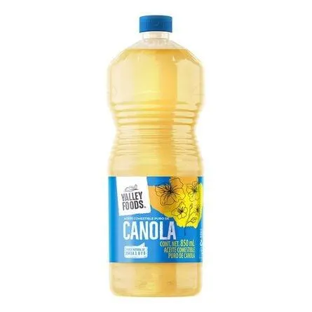 Aceite Comestible Canola Valley Foods 850 ml