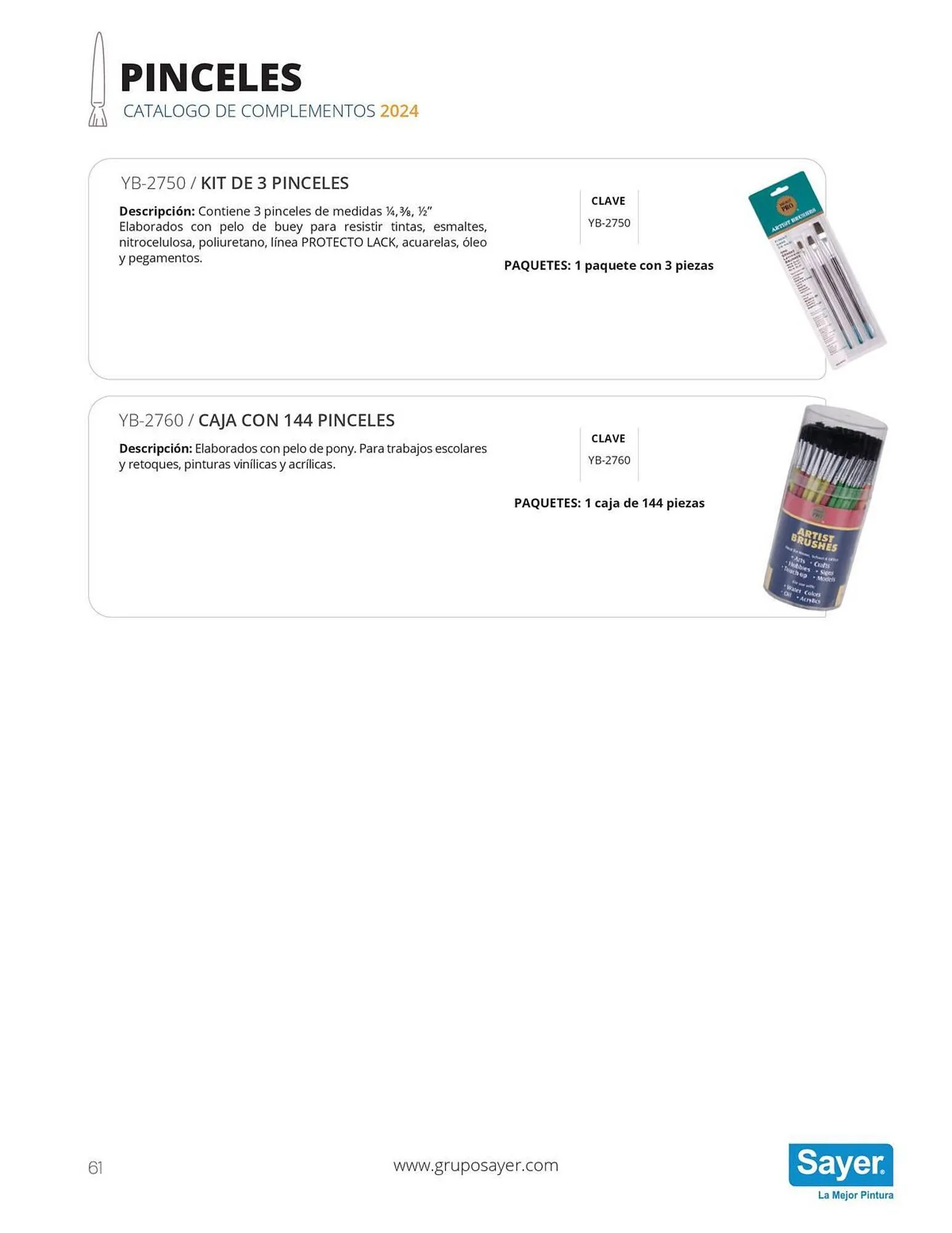 Catálogo de Catálogo Sayer 3 de enero al 31 de diciembre 2024 - Pagina 61