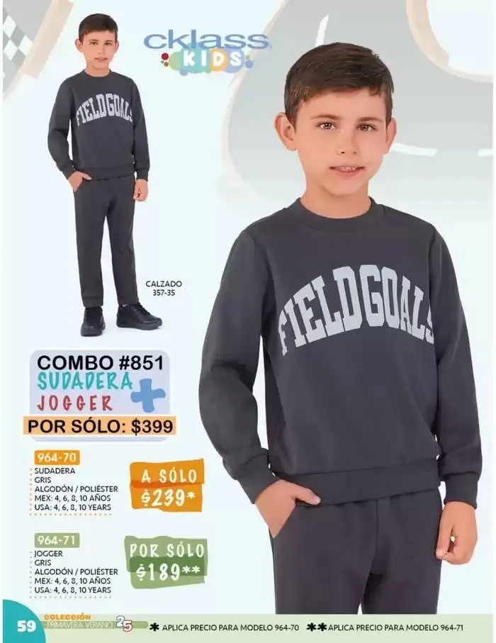 Catálogo de Catálogo Cklass Kids Niños Primavera Verano 2025 México 8 de enero al 30 de junio 2025 - Pagina 59