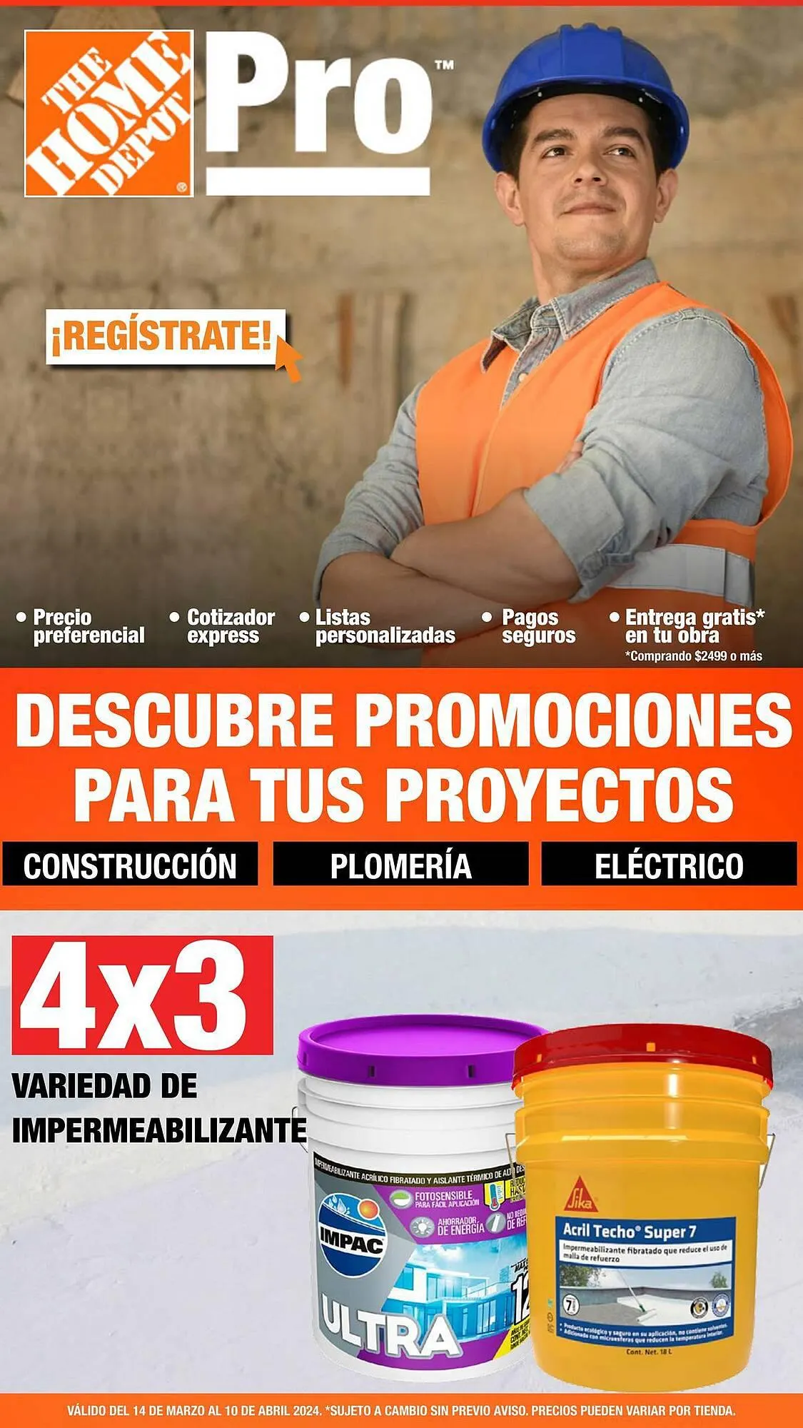 Catálogo de Catálogo The Home Depot 14 de marzo al 10 de abril 2024 - Pagina 1