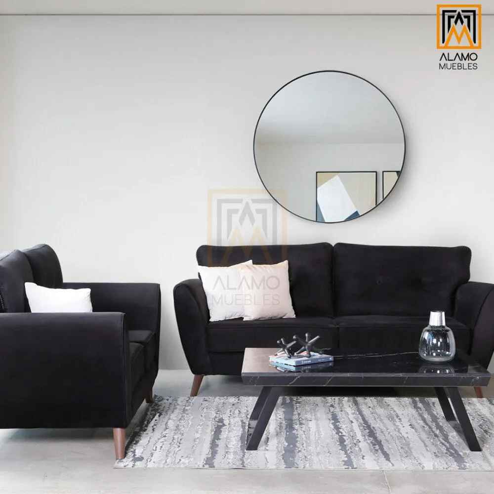 Sala Holanda negra 2 Piezas