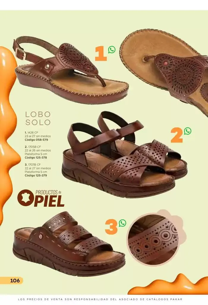 Catálogo de Pakar Sandalia 31 de enero al 31 de mayo 2025 - Pagina 106