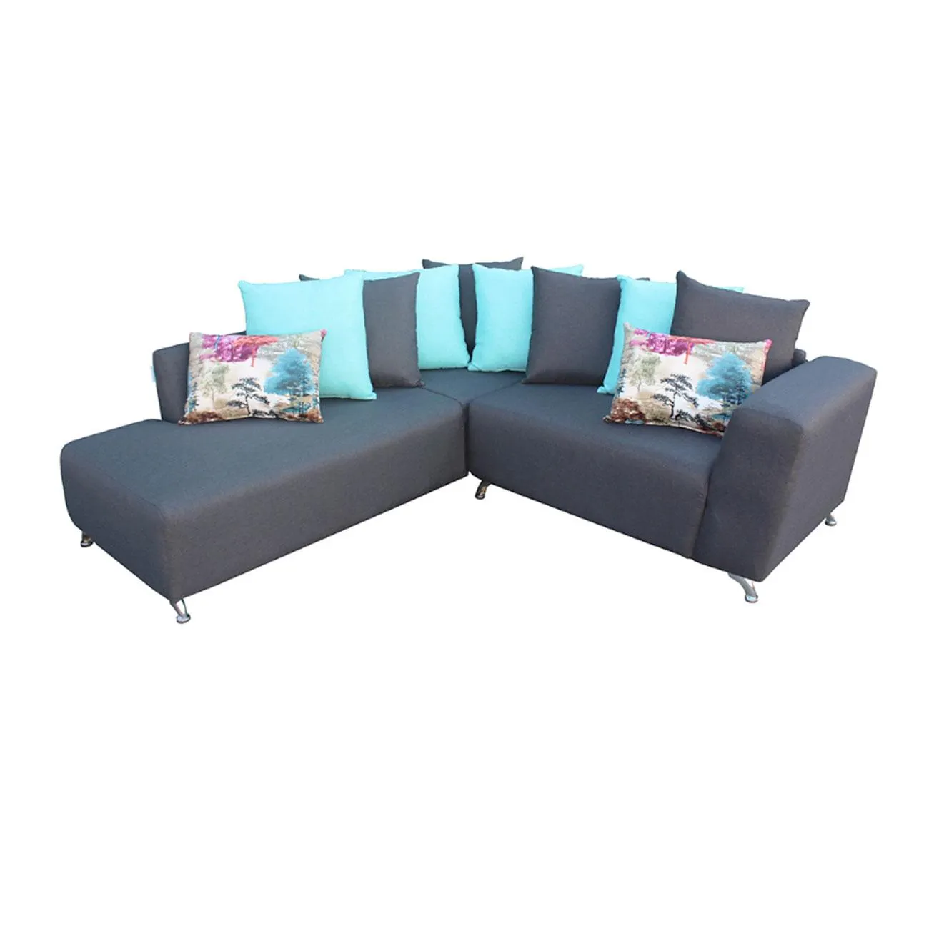 Sala seccional izquierda Nuria en color gris oxford