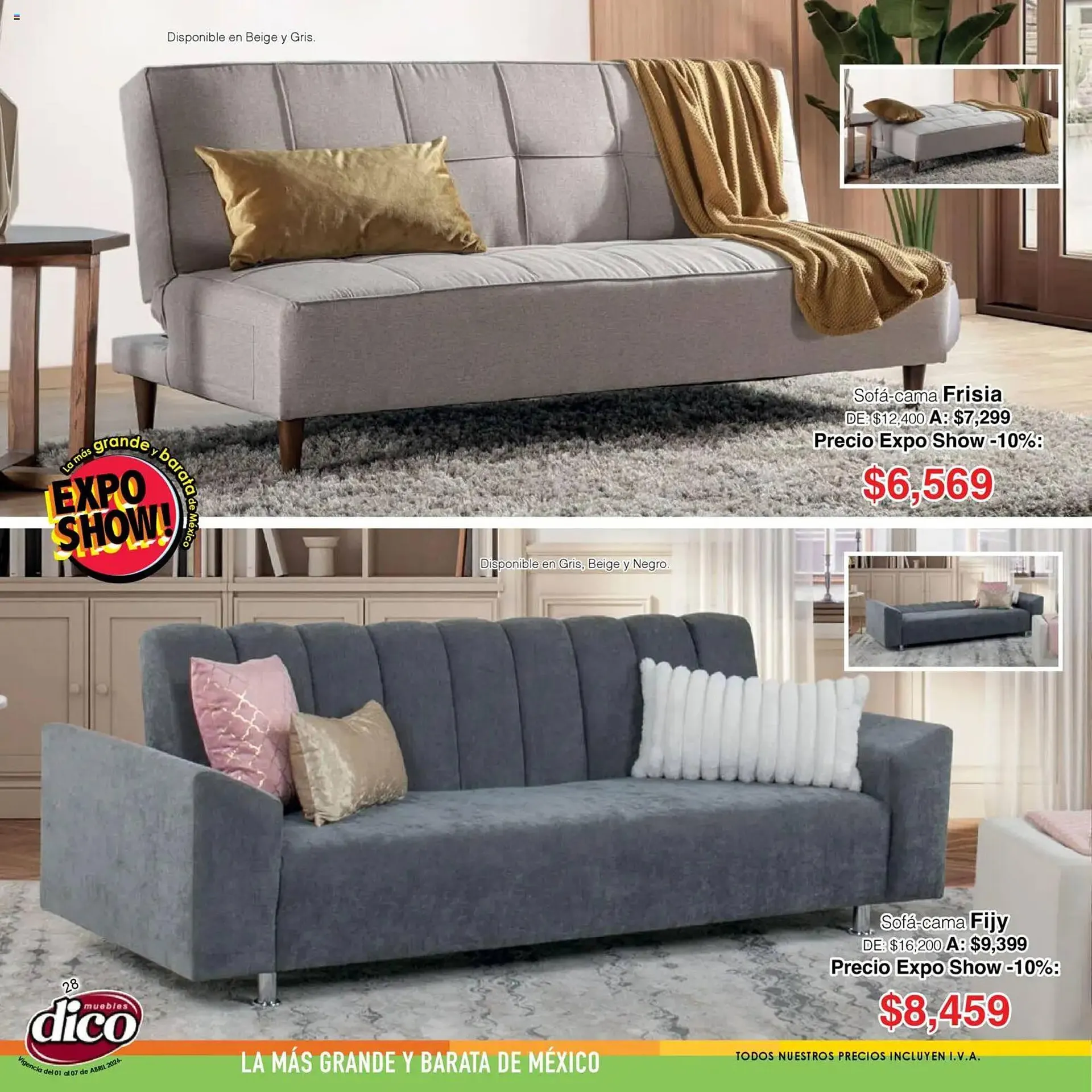 Catálogo de Catálogo Muebles Dico 1 de abril al 7 de abril 2026 - Pagina 28