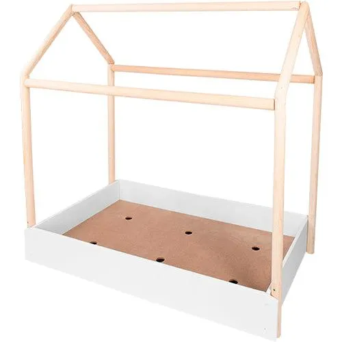 Cama Casa Tubular (barnizada)