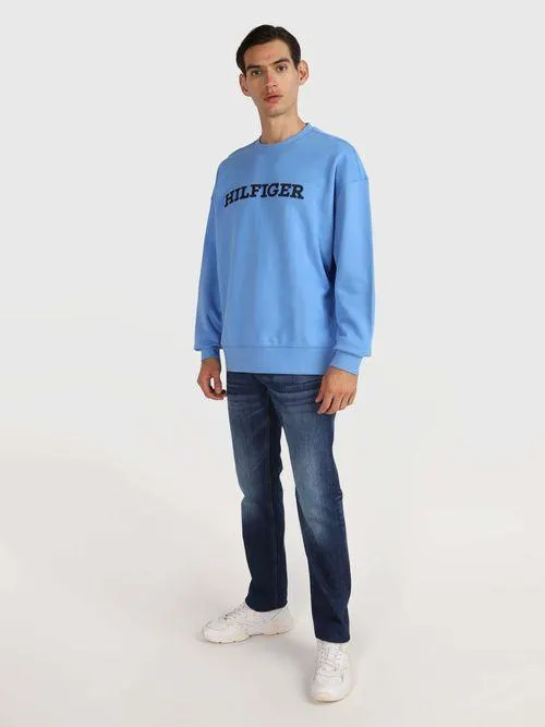 Sudadera con logo bordado de hombre