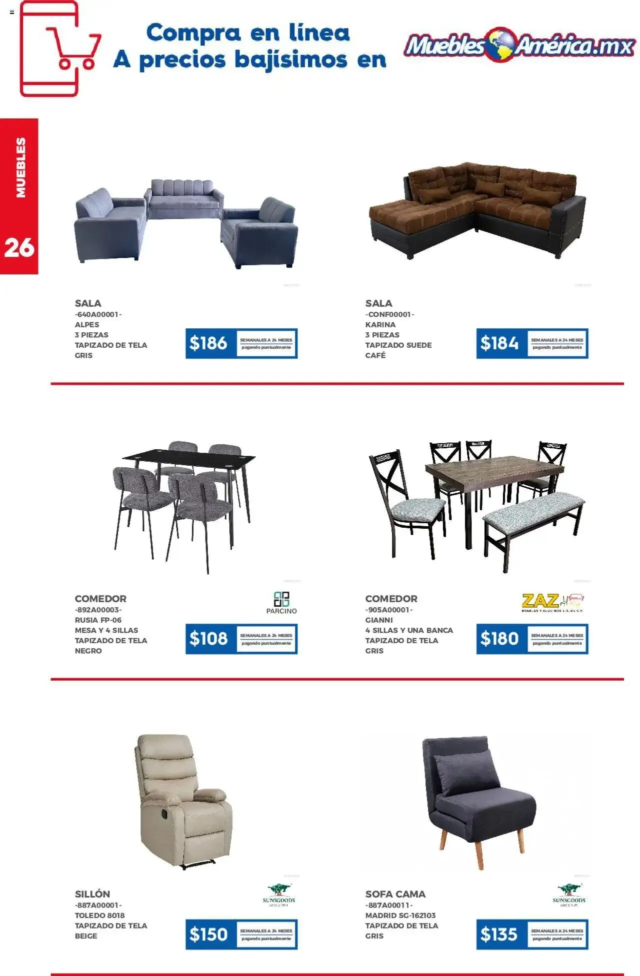 Catálogo de Muebles America catálogo Primavera 11 de febrero al 10 de mayo 2025 - Pagina 26