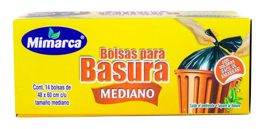 Bolsa Nudo Facil Economico Mediano 48X60 Mimarca 14 Pzs